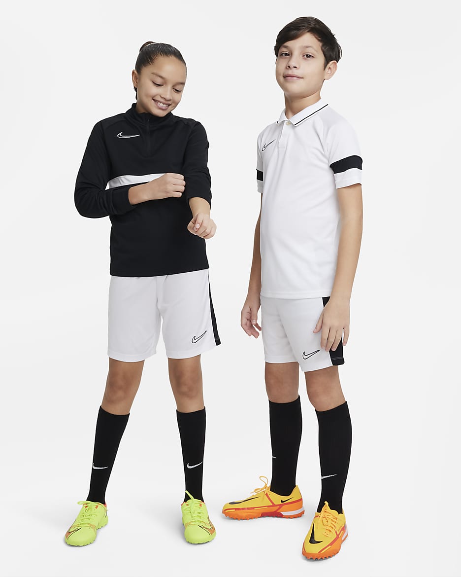 Nike Dri-FIT Academy23 Kids' Football Shorts - White/Black/Black