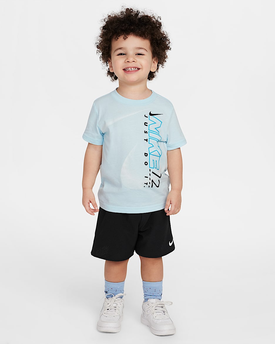 Nike Dri-FIT Toddler Rhythm 2-Piece Mesh Shorts Set - Black