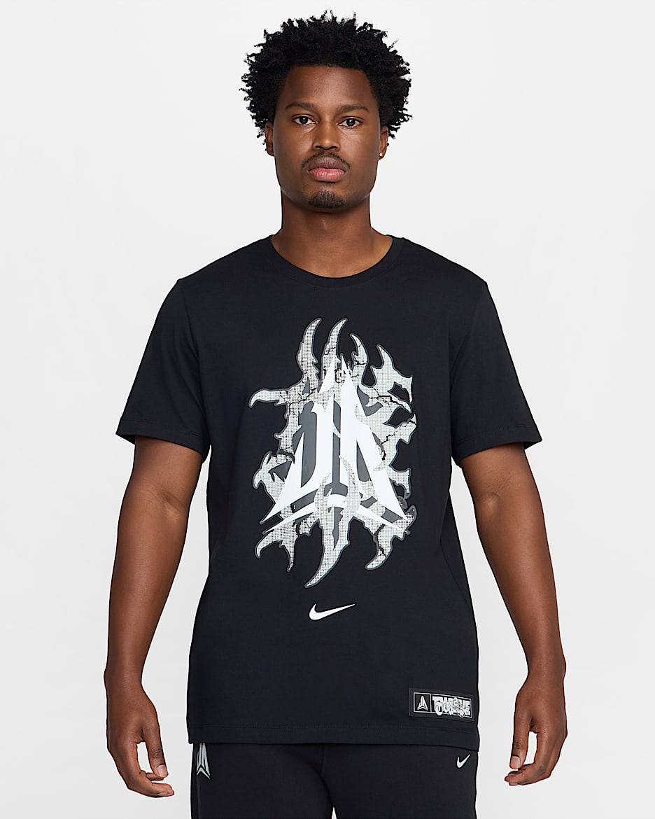 Playera de básquetbol para hombre Ja - Negro