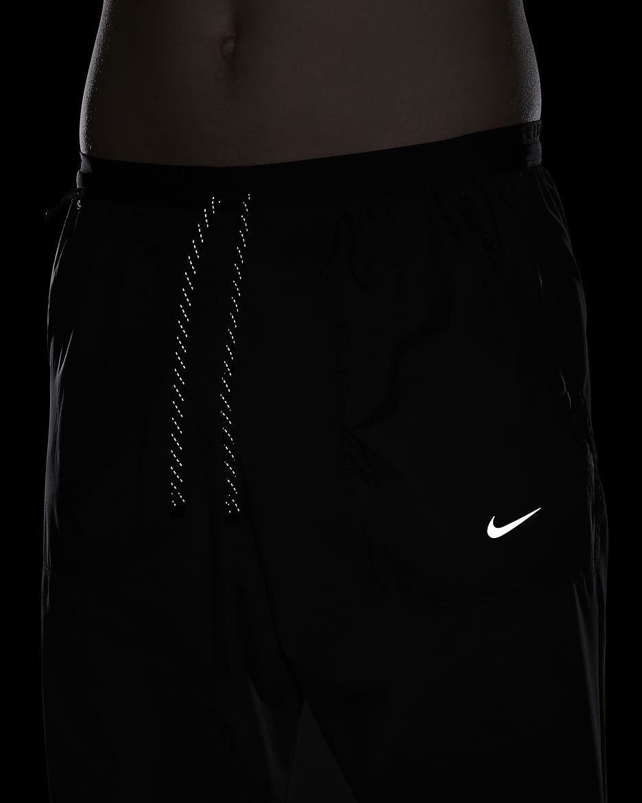 Nike Running Division Men's Dri-FIT ADV UV Running Trousers - Black/Black