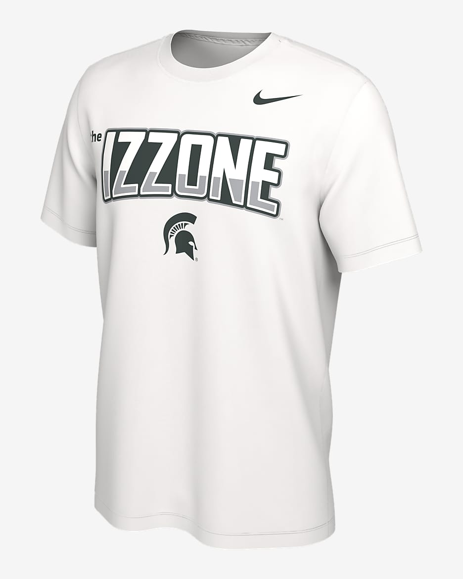 Michigan State Men's Nike College T-Shirt - White