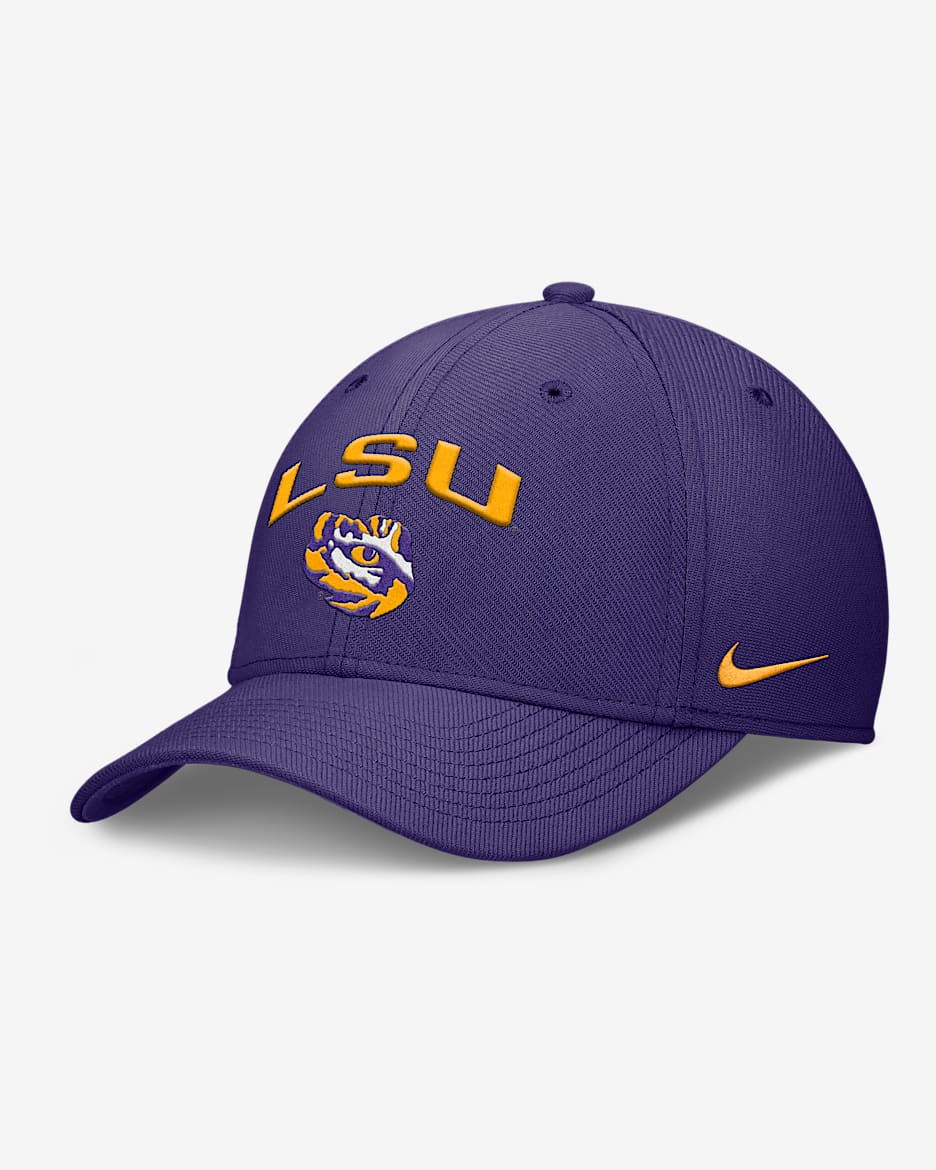 LSU On-Field Rise Swoosh Men's Nike Dri-FIT College Hat - Purple