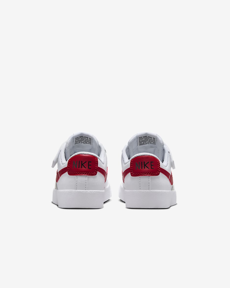 Nike Blazer Low '77 Younger Kids' Shoes - White/Black/Gym Red