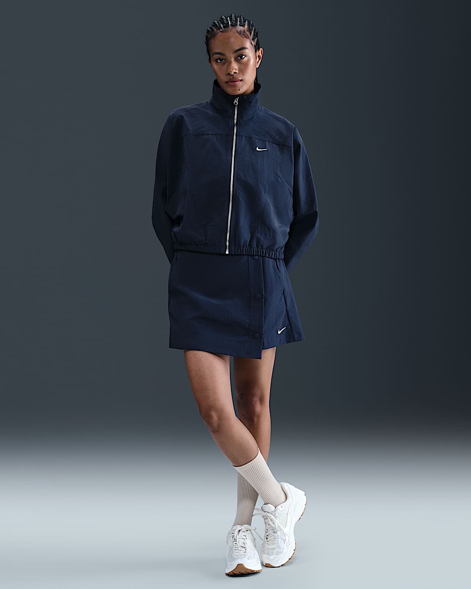 Nike Sportswear Essential Women's Woven Skort - Midnight Navy/Sail