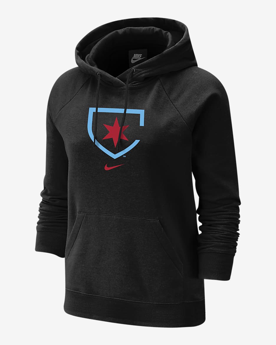 Chicago Red Stars Women's Nike Soccer Varsity Fleece Hoodie - Black