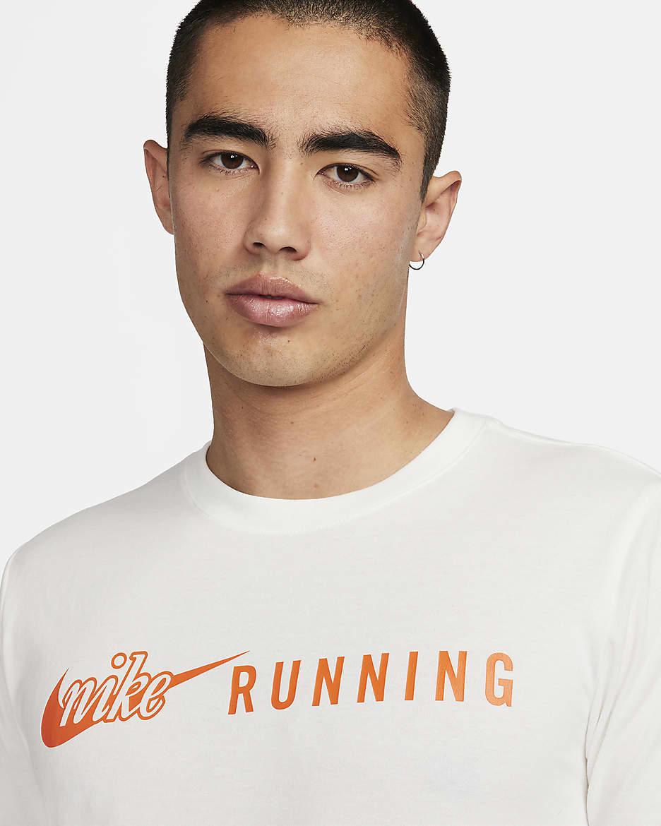 Nike Men's Dri-FIT Running T-Shirt - Sail