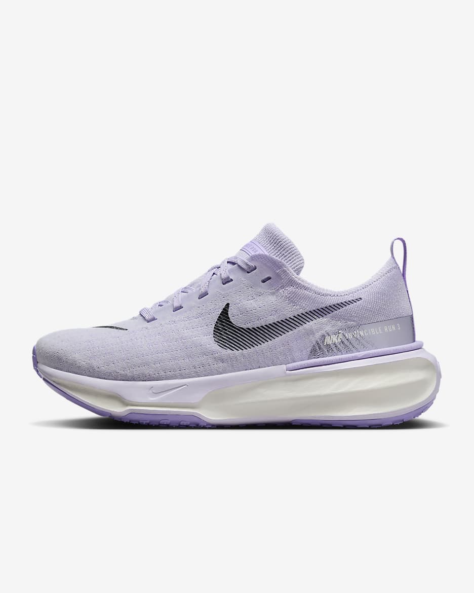 Tenis de correr en pavimento para mujer (extraanchos) Nike Invincible 3 - Uva ligero/Flor de lila/Vela/Negro