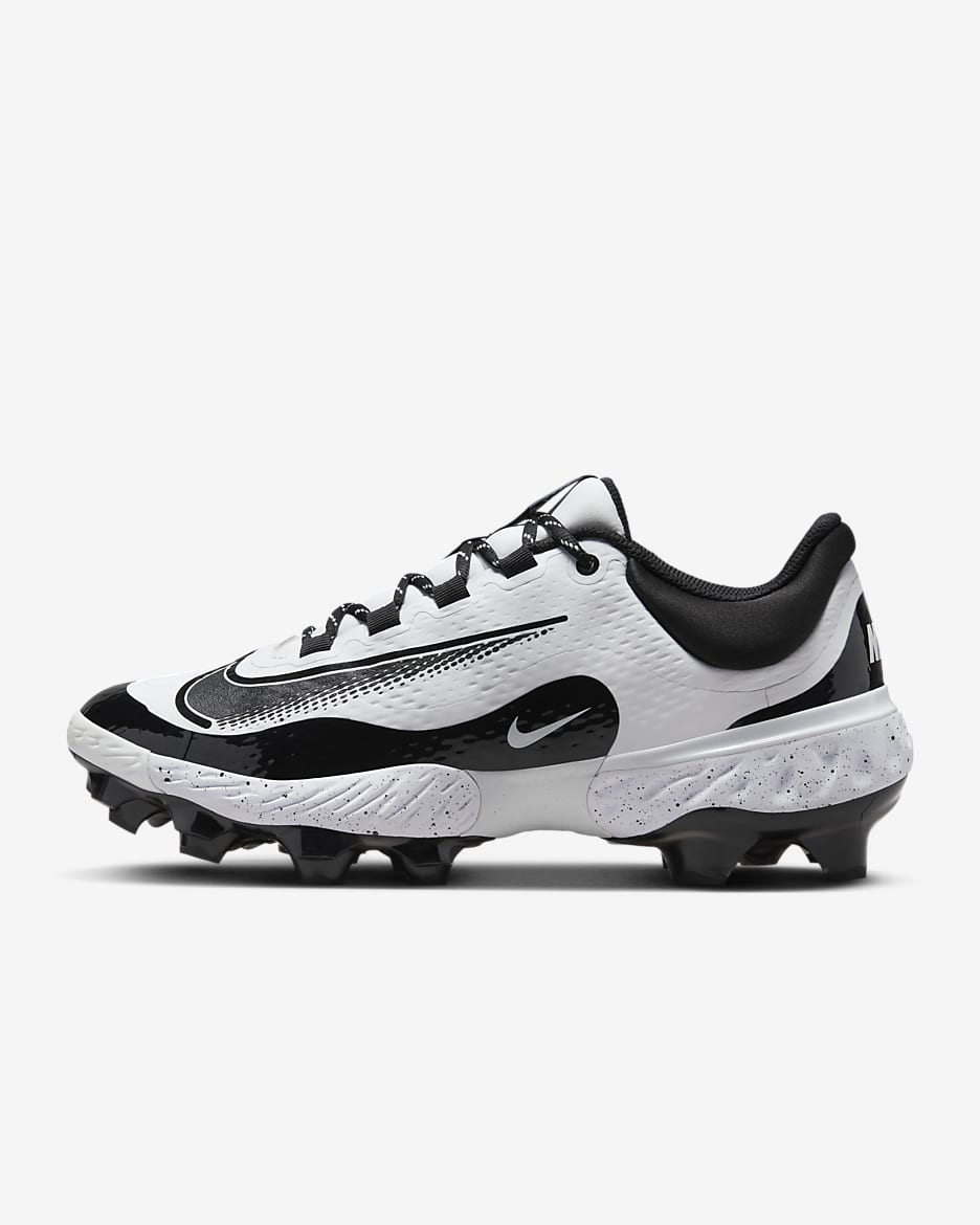 Calzado de béisbol para hombre Nike Alpha Huarache Elite 4 Low MCS - Blanco/Negro