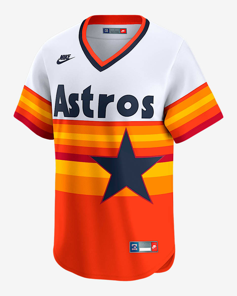 Houston Astros Cooperstown Men's Nike Dri-FIT ADV MLB Limited Jersey - White