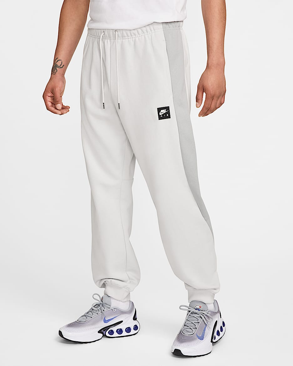 Nike Air Men's Fleece Joggers - Photon Dust/Light Smoke Grey/Black
