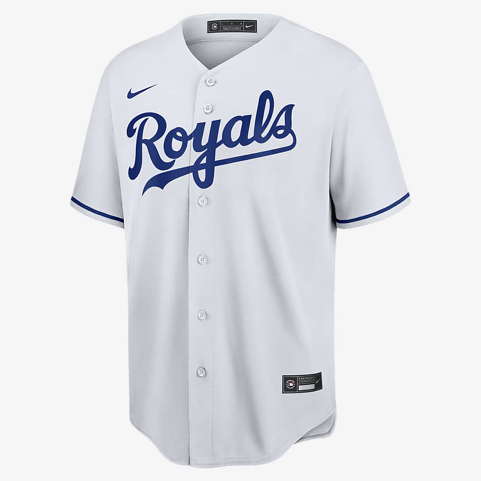 MLB Kansas City Royals (Salvador Perez) Men's Replica Baseball Jersey - White