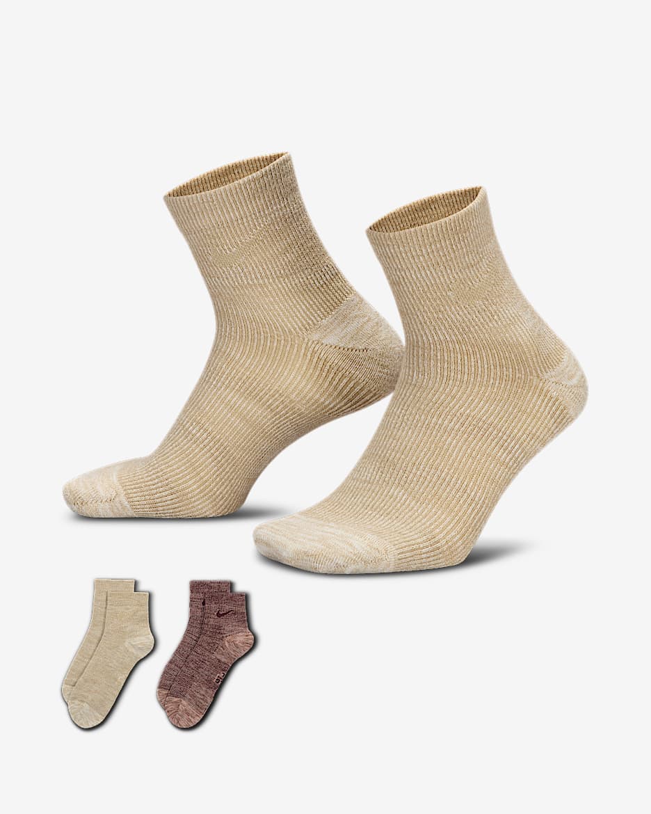Calcetines al tobillo acolchados (2 pares) Nike Everyday - Multicolor