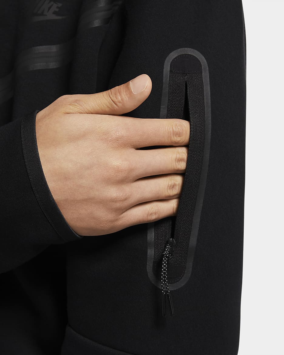 Nike Sportswear Tech Fleece Men's Full-Zip Hoodie - Black/Black