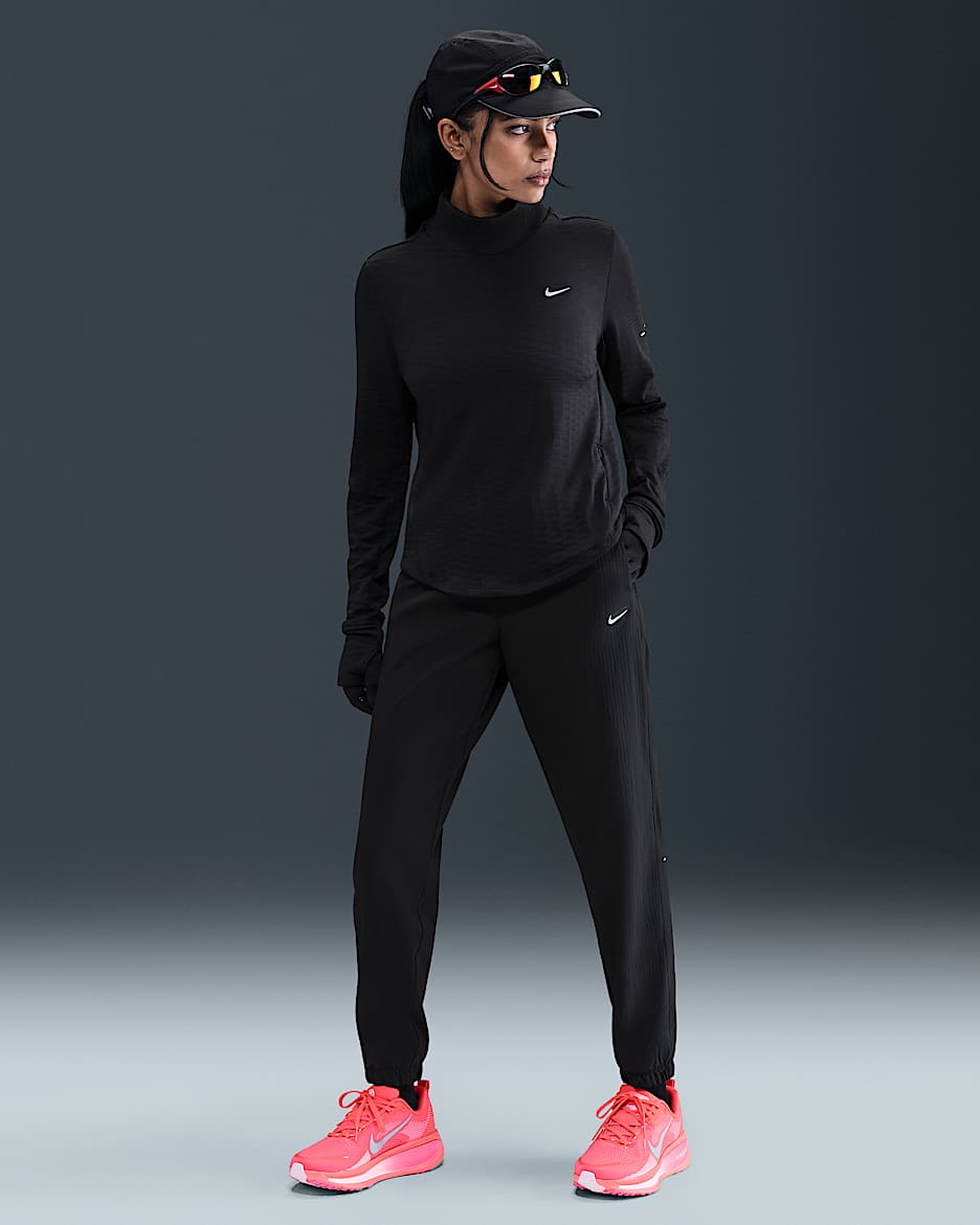 Nike Tempo Warm Women's Dri-FIT Mid-Rise Full-Length Running Trousers - Black
