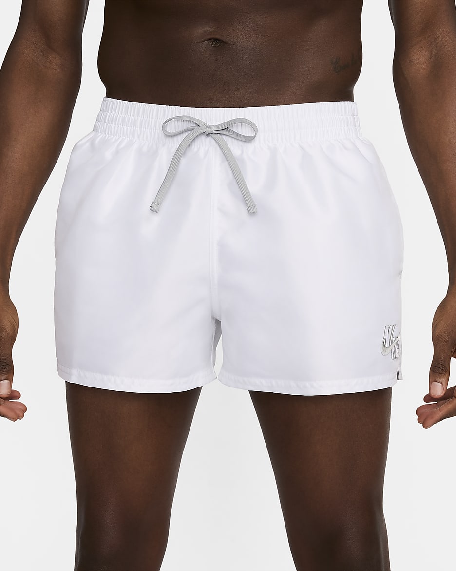 Shorts de vóleibol de 8 cm para hombre Nike Swim Essential - Blanco