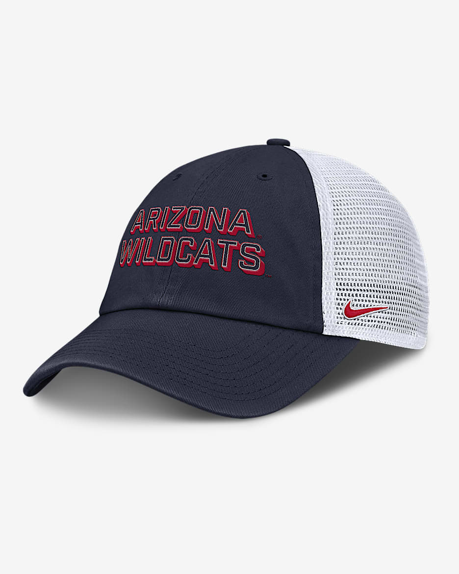 Arizona On-Field Club Gameday Men's Nike College Trucker Adjustable Hat - Navy