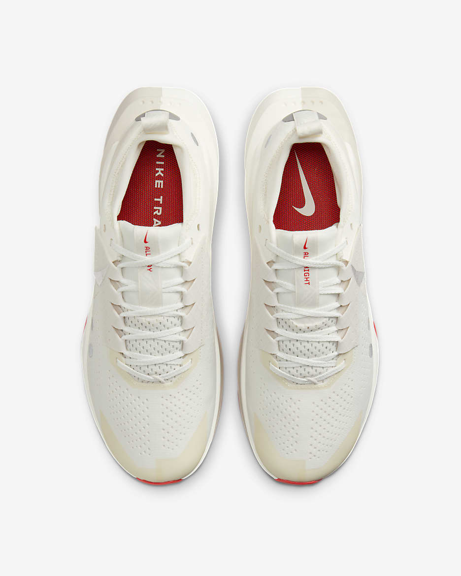 Nike Zegama 2 Men's Trail Running Shoes - Sail/Picante Red/Metallic Platinum/Phantom