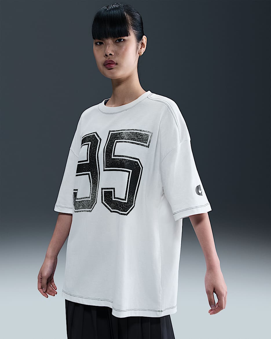 Kortærmet Nike Sportswear-T-shirt til kvinder - Summit White