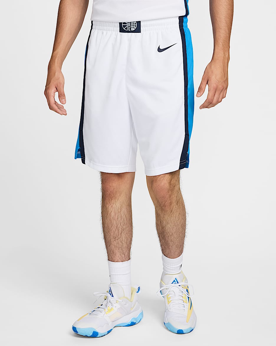 Hellas Limited (hjemmedrakt) Nike basketshorts til herre - Hvit/Light Photo Blue