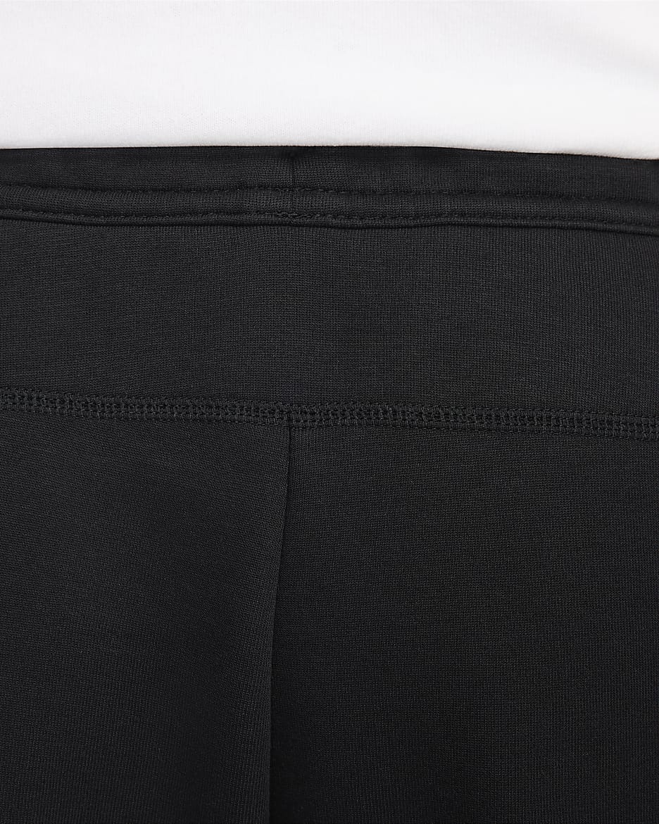 Pantalon en tissu Fleece à ourlet ouvert Nike Tech pour homme - Noir/Noir