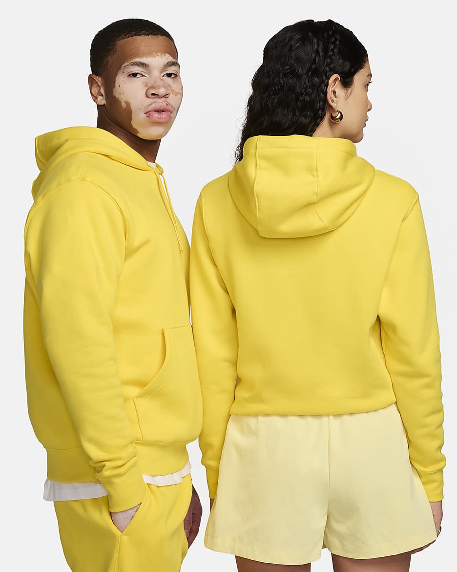 Sudadera con gorro sin cierre Nike Sportswear Club Fleece - Relámpago/Relámpago/Blanco