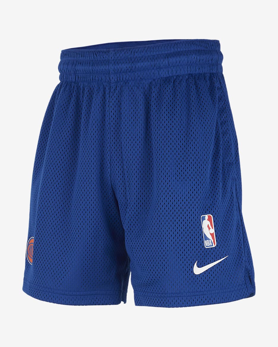 Shorts Nike Dri-FIT de la NBA para niños talla grande New York Knicks Spotlight - Azul enérgico