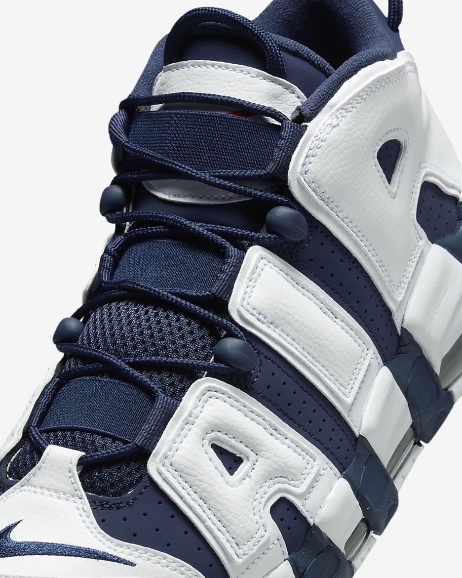 Nike Air More Uptempo '96 Men's Shoes - White/Metallic Gold/University Red/Midnight Navy