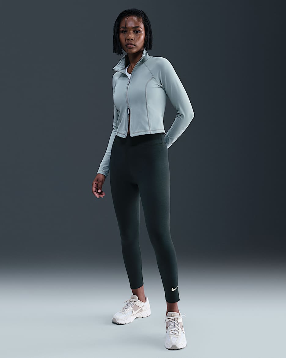 Nike Sportswear Classic Women's High-Waisted 7/8 Leggings - Seaweed/Sail