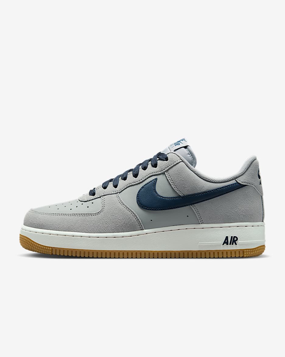 Nike Air Force 1 '07 LV8 Men's Shoes - Light Smoke Grey/Gum Light Brown/Summit White/Armory Navy