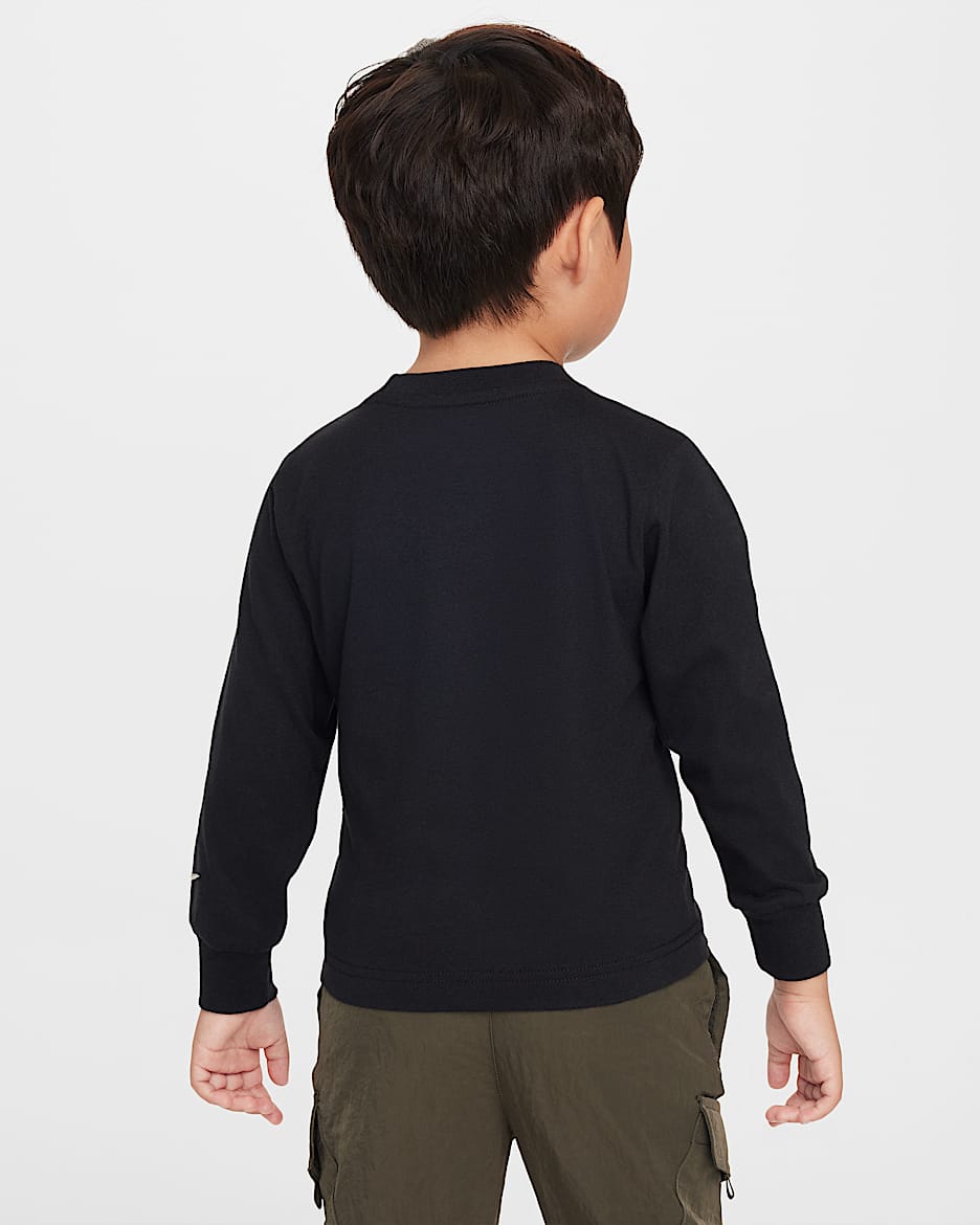 Nike Shine Toddler Long Sleeve T-Shirt - Black