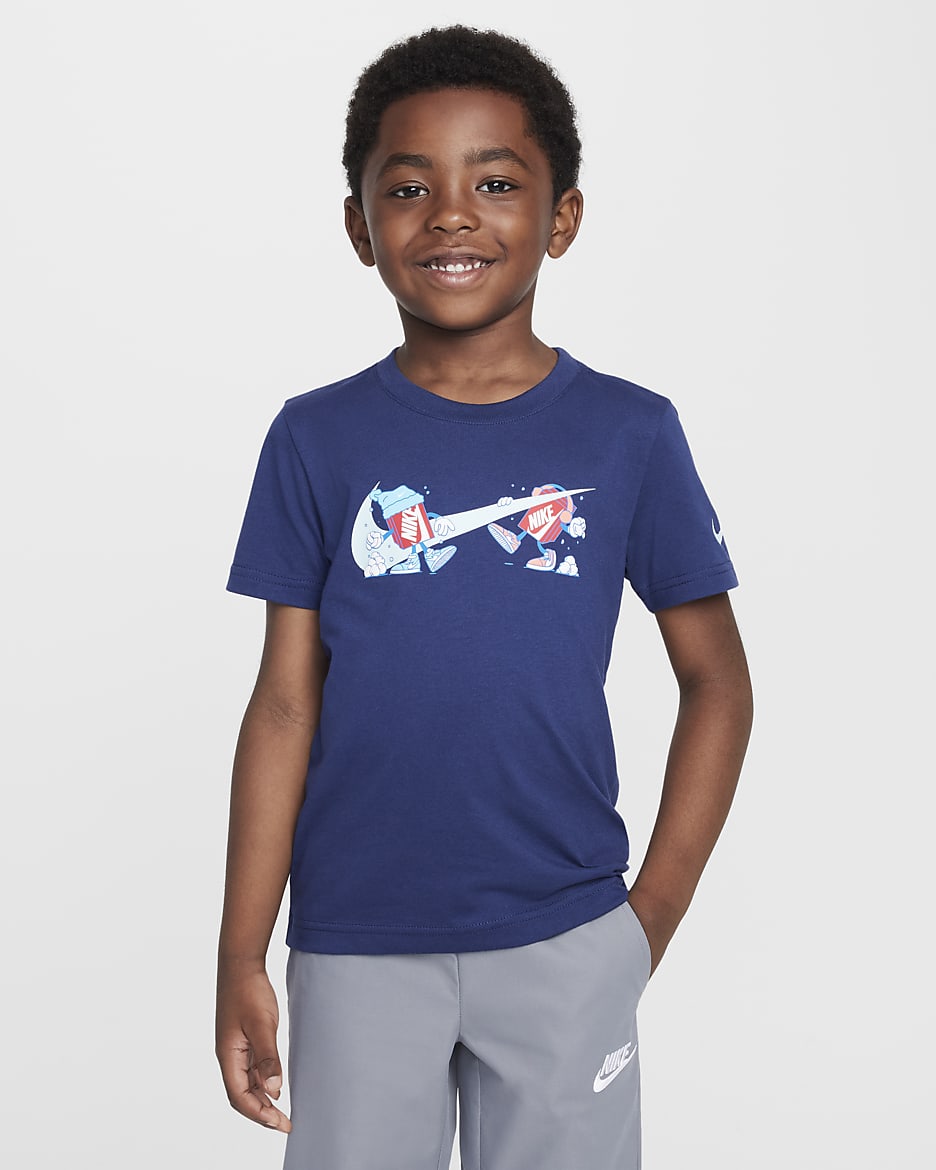 Nike Little Kids' Boxy Snowball T-Shirt - Midnight Navy