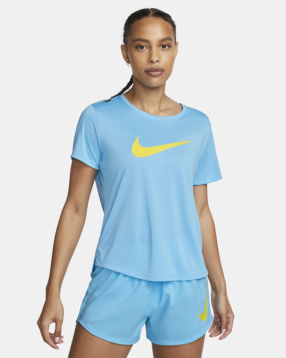 Nike Dri-FIT One Women's Short-Sleeve Running Top - Baltic Blue