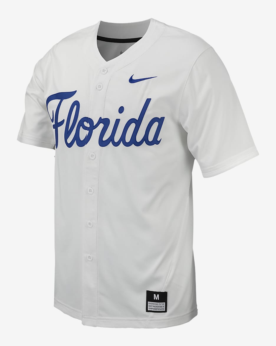 Jersey de béisbol universitario Nike Replica para hombre Florida - Blanco