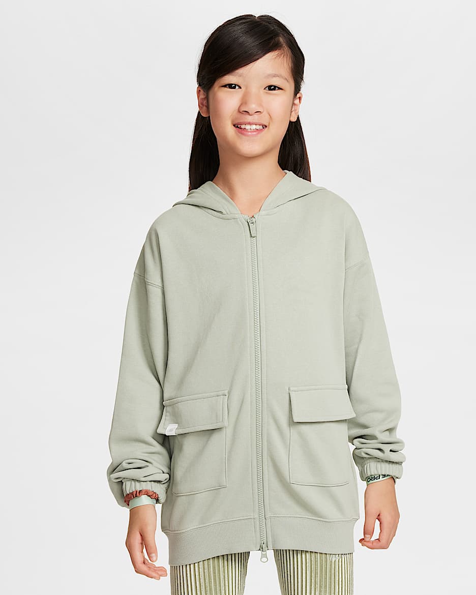 Nike Sportswear Girls' Dri-FIT Oversized Fleece Hoodie - Jade Horizon
