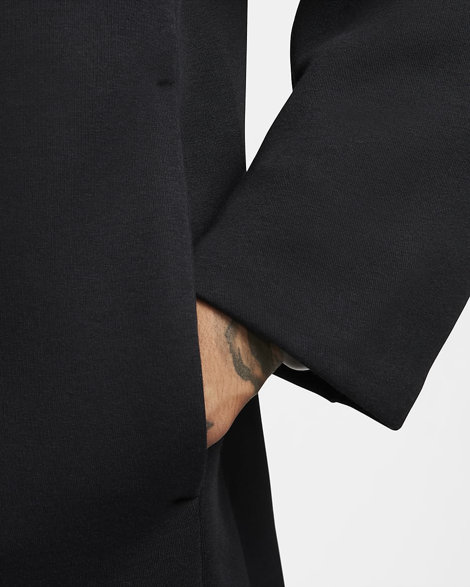 Surchemise oversize Nike Sportswear Tech Fleece Reimagined pour homme - Noir/Noir