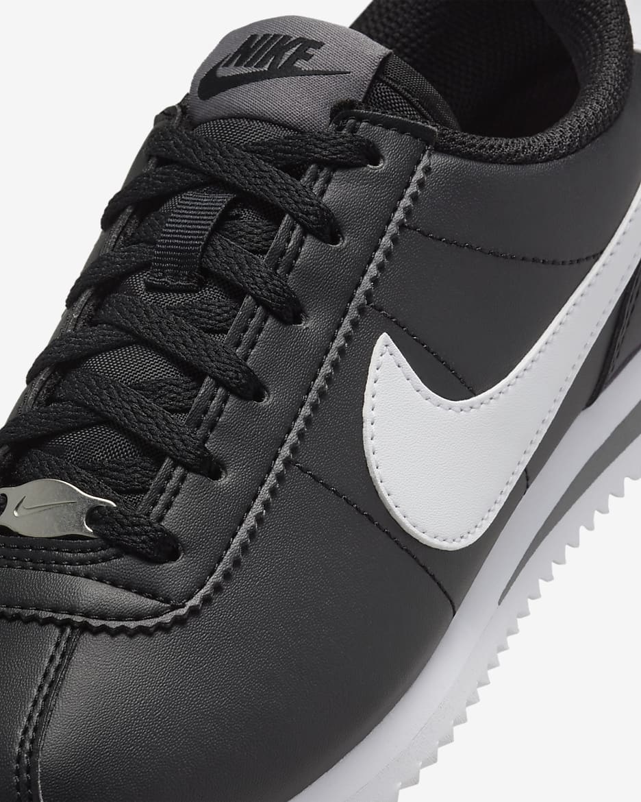 Boty Nike Cortez pro větší děti - Černá/Cool Grey/Bílá