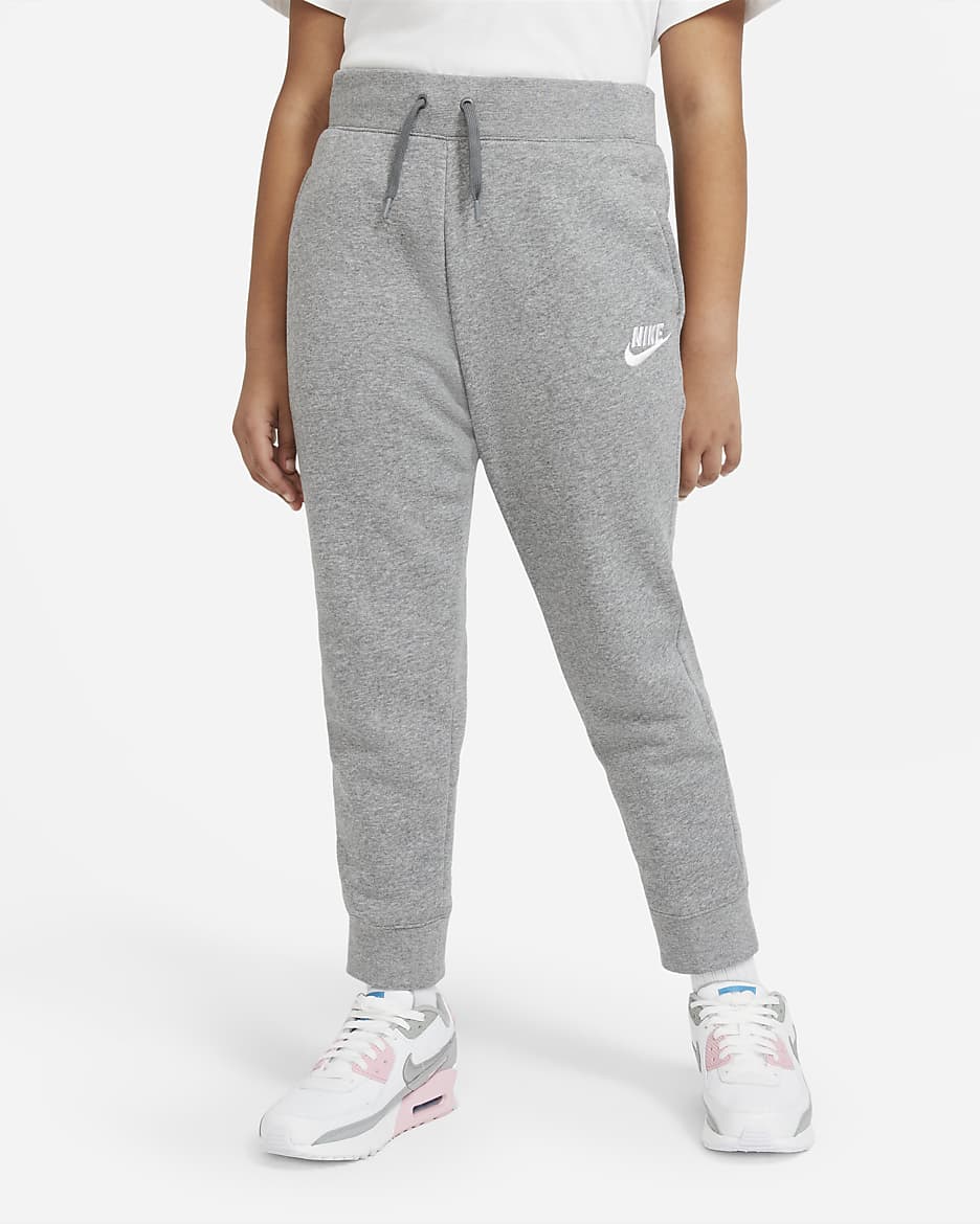 Pantalon Nike Sportswear pour Fille plus âgée (taille étendue) - Carbon Heather/Blanc