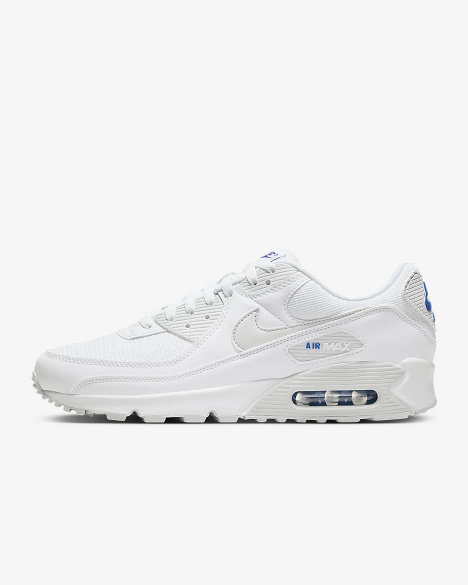 Chaussure Nike Air Max 90 pour homme - Team White/Game Royal/Photon Dust