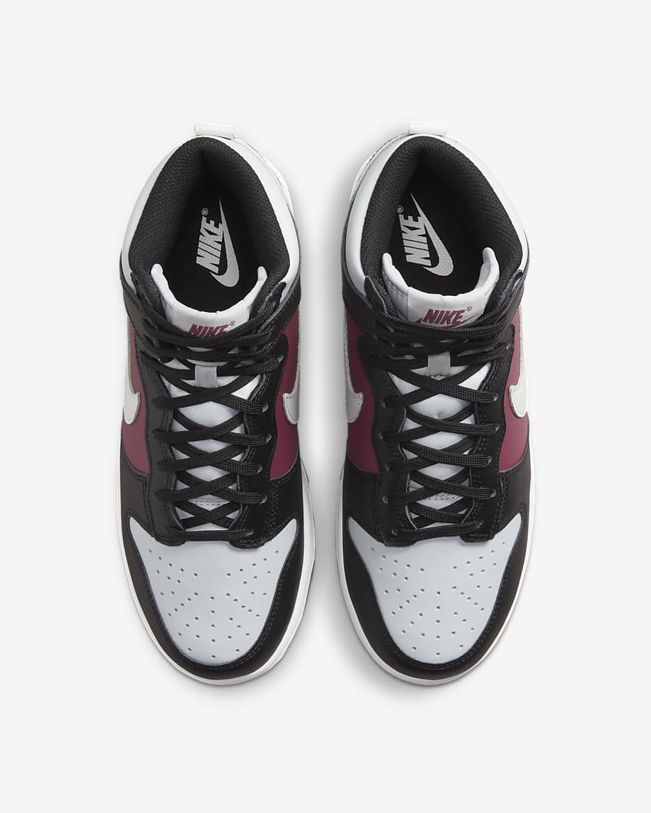 Nike Dunk High Women's Shoes - Black/Rosewood/Pure Platinum/Summit White