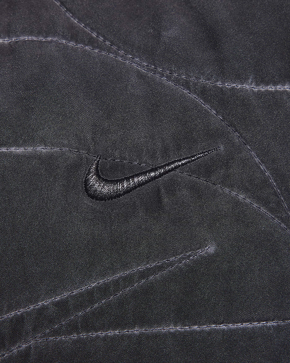 Veste de basket à zip tissée Nike pour homme - Noir/Blanc