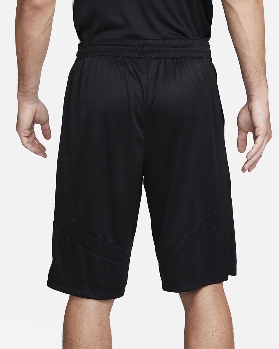 Calções de basquetebol Dri-FIT de 28 cm Nike Icon para homem - Preto/Preto/Preto