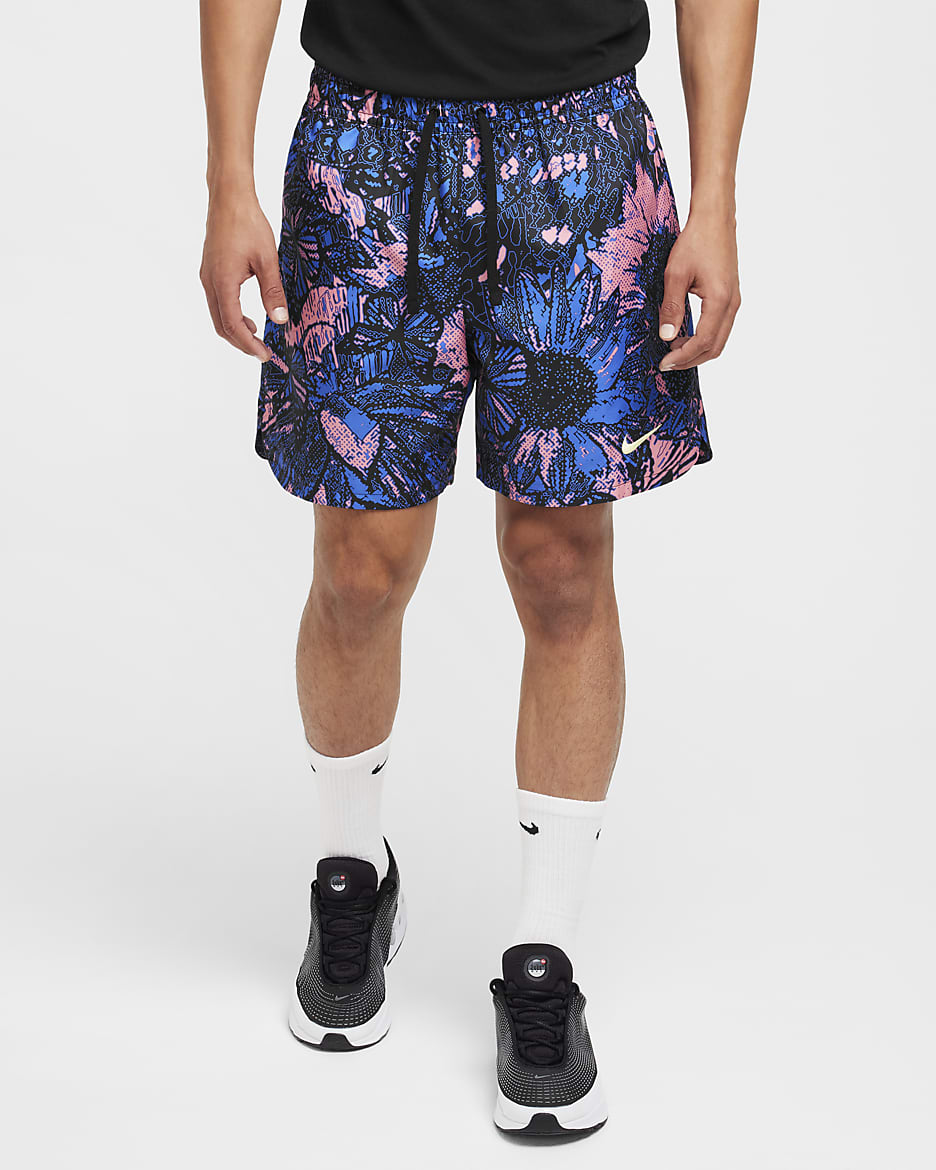 Shorts de fútbol Nike de tejido Woven forrado para hombre Club América Sport Essential Flow - Negro/Chifón limón