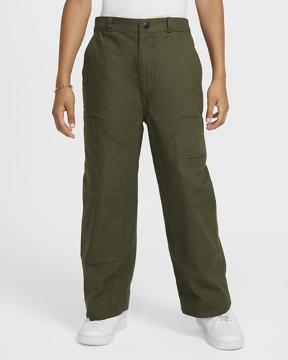 Nike Sportswear Metro Ground Workwear-Pants (ältere Kinder) - Cargo Khaki/Sequoia