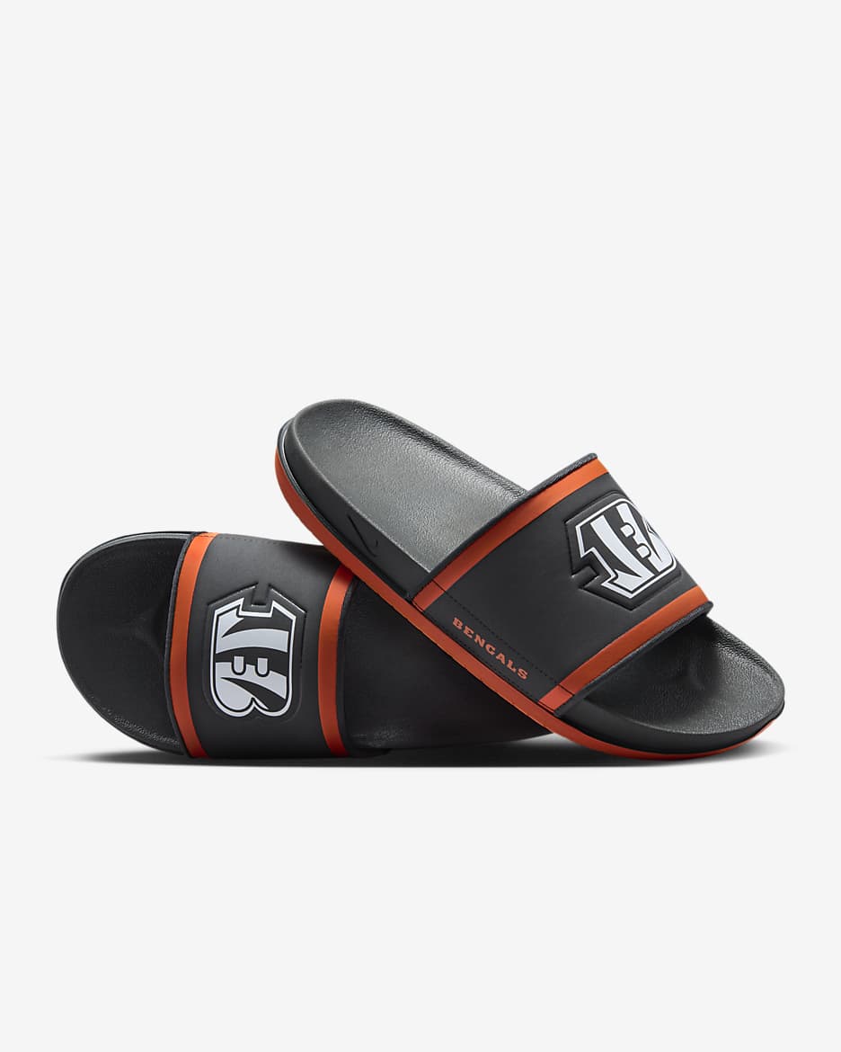 Nike Offcourt (NFL Cincinnati Bengals) Slide - Anthracite/University Orange/White