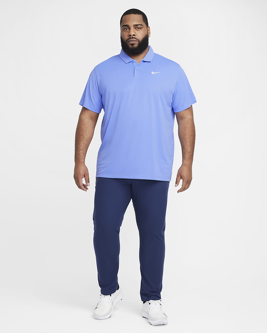 NikeCourt Dri-FIT Men's Tennis Polo - Royal Pulse/White