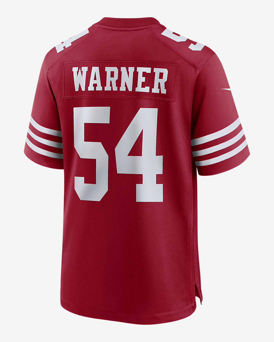 NFL San Francisco 49ers (Fred Warner) Men's Game Football Jersey