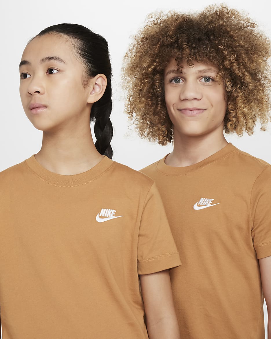 Nike Sportswear 大童 T 恤 - Flax