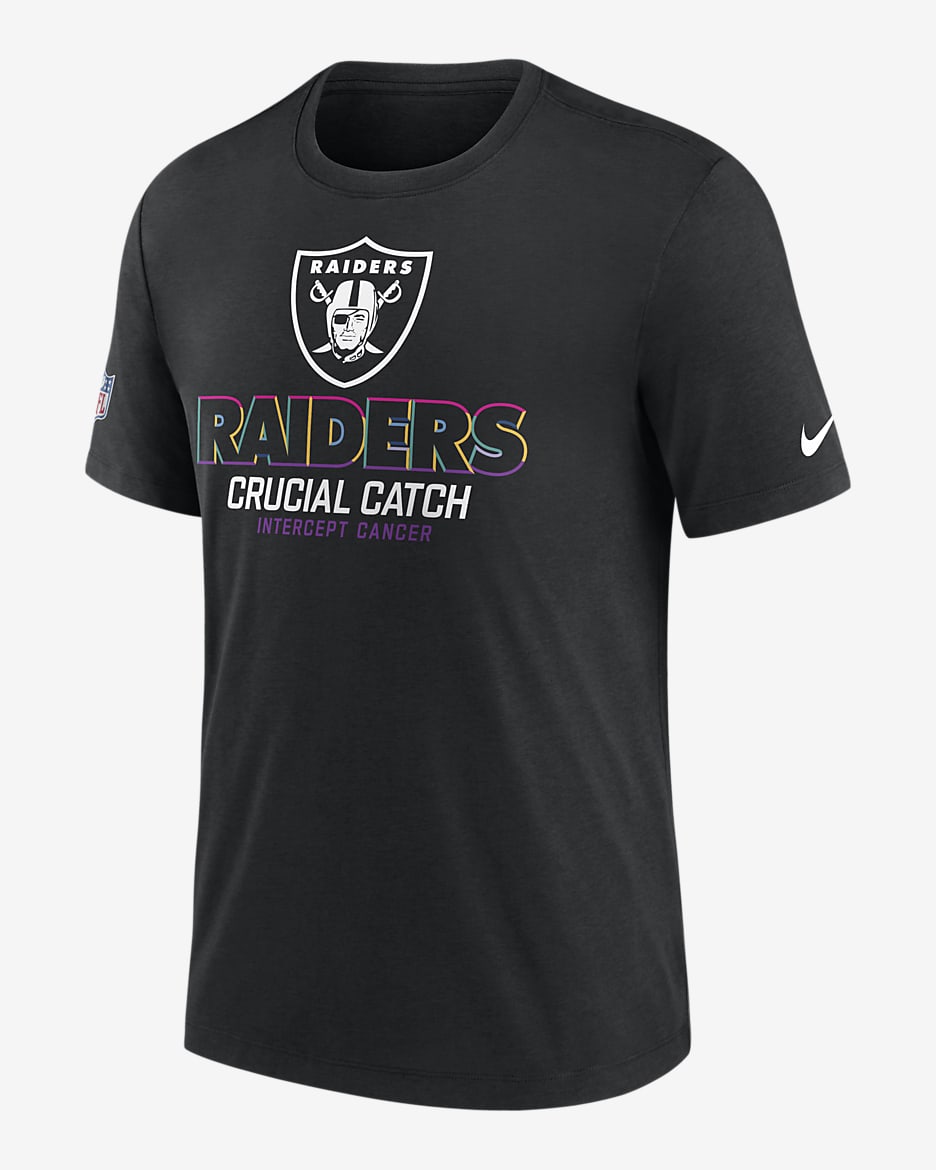 Las Vegas Raiders Crucial Catch Men's Nike NFL T-Shirt - Black