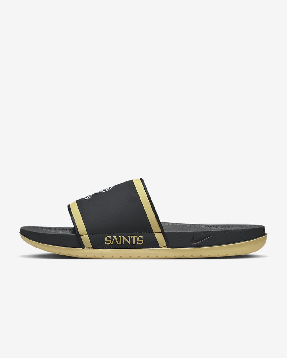 Nike Offcourt (NFL New Orleans Saints) Slide - Anthracite/Team Gold/White