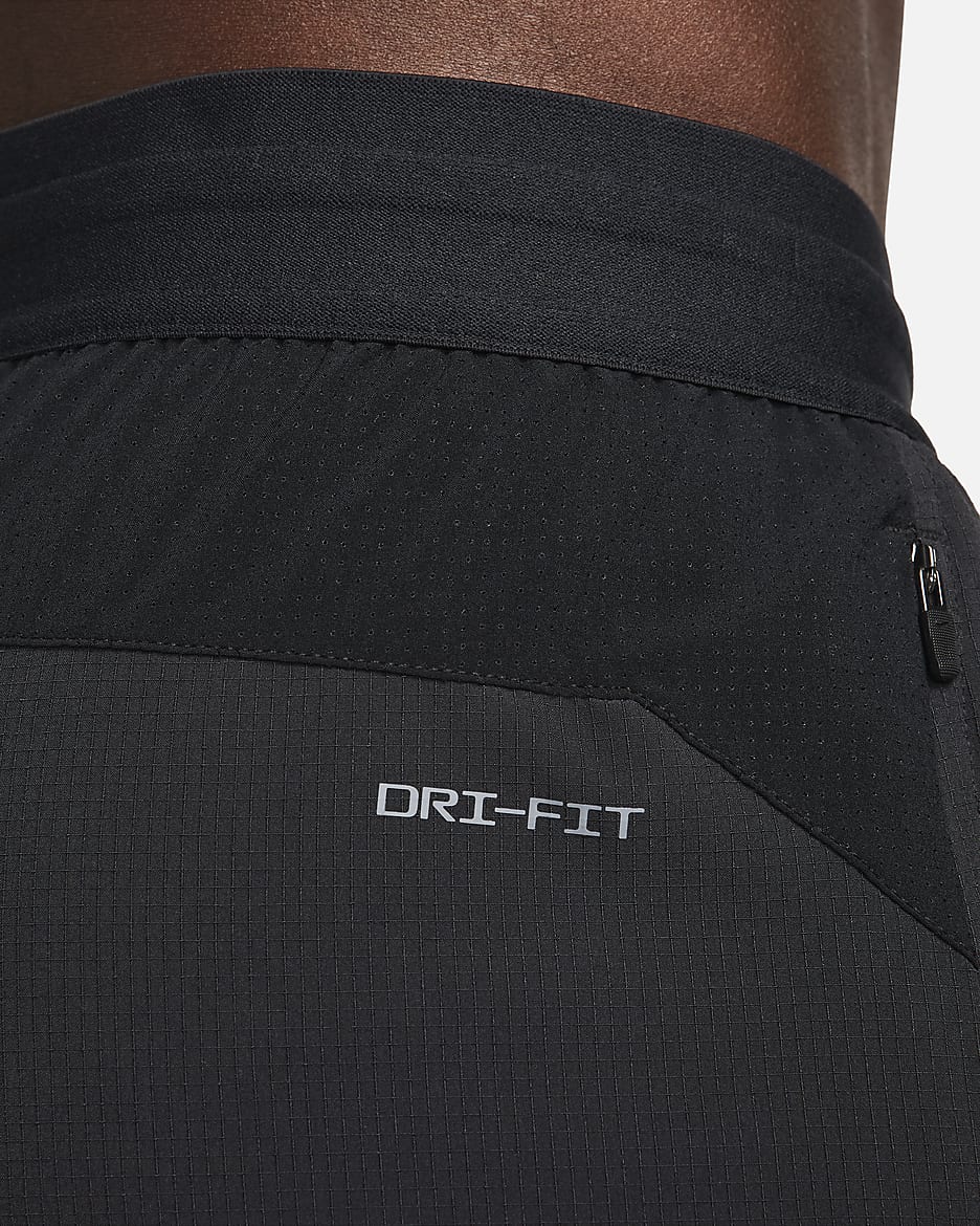 Ungefütterte Nike Flex Rep Dri-FIT-Fitnessshorts für Herren (ca. 12,5 cm) - Schwarz/Schwarz/Schwarz